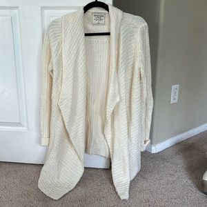 Abercrombie & Fitch Cream Cardigan